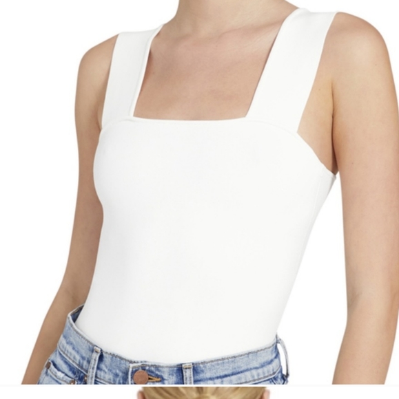 Alice + Olivia | Tops | Alice Olivia Rashida Square Neck Cropped Tank |  Poshmark